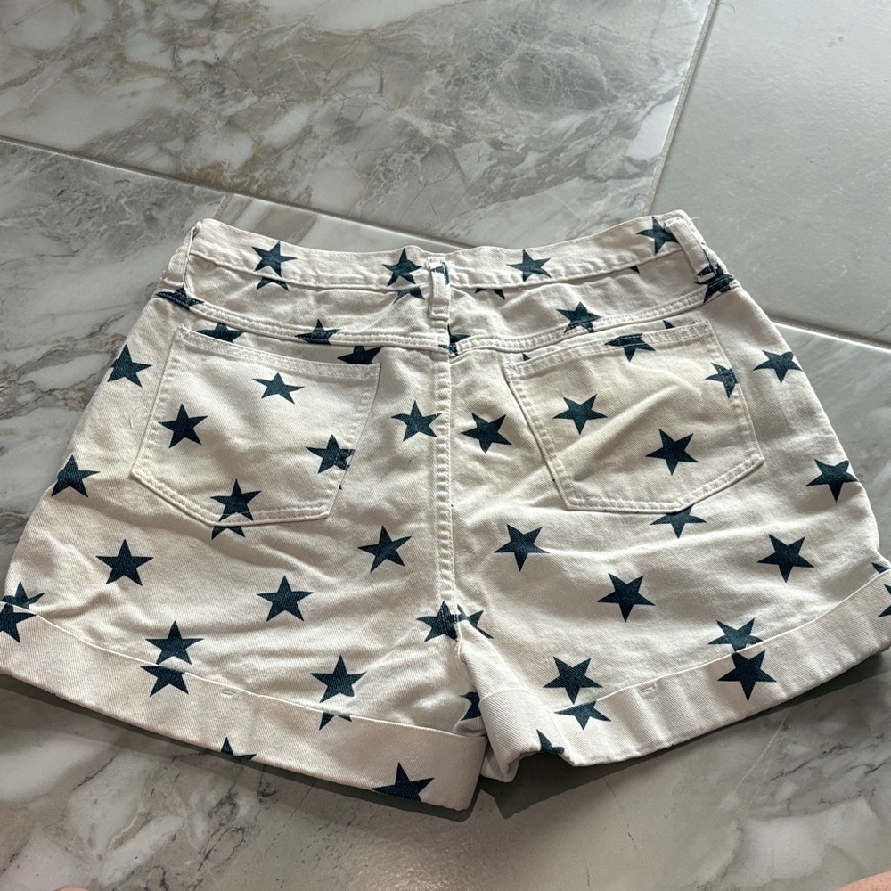 Starry White Women's Jean Shorts - Picture 3 of 3